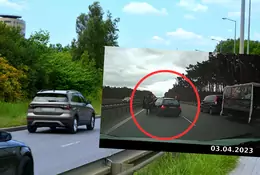 "Jaskiniowiec" z BMW. Chciał być królem autostrady, wyszedł nawet z auta [WIDEO]