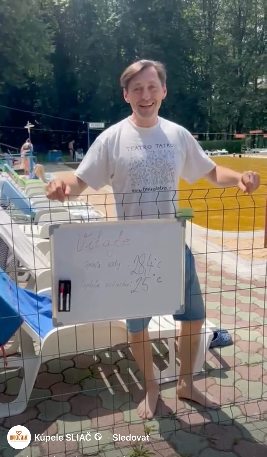 Lukáš Latinák s kolegami pracoval a oddychoval v kúpeľoch Sliač.
