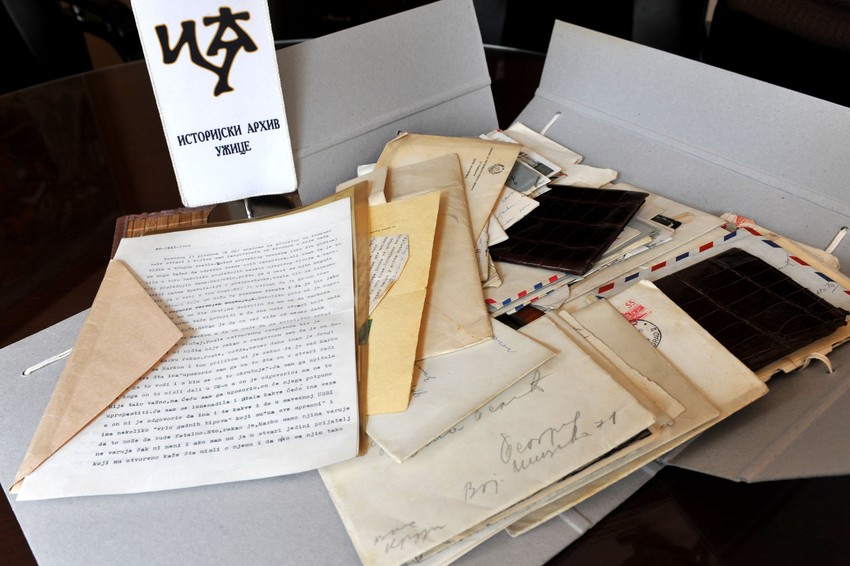 Privatne beleške i pisma izložene na izložbi u Užicu