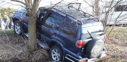 Pijak zaparkował auto w stawie