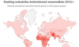 W jakich krajach noworodki mają największą szansę na przeżycie? [MAPA]