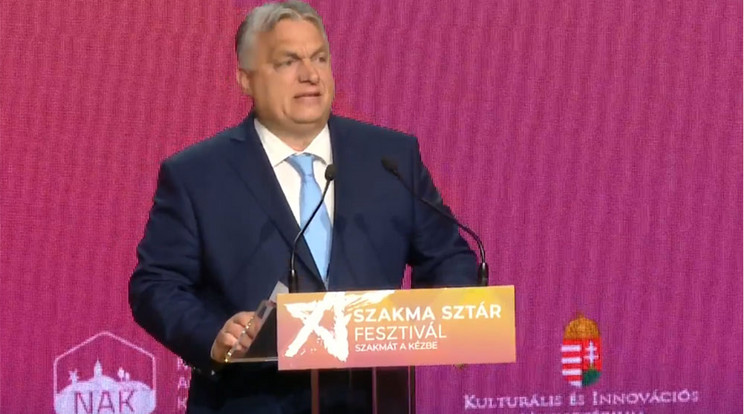 Orbán Viktor nyitóbeszédet mondott a Szakmai Sztár Fesztiválon