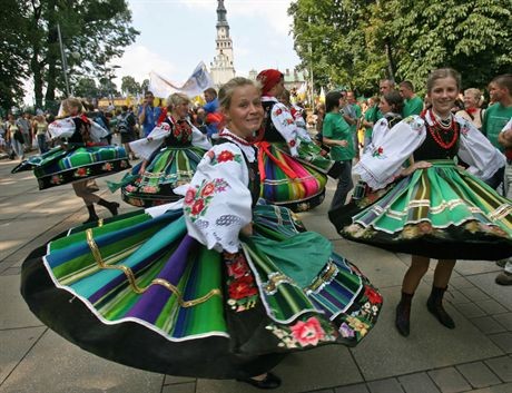14.08.07 czestochowa, pielgrzymka przybyla do czestochowy, grupa z lowicza