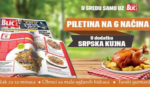 U sredu samo uz "Blic" dodatak "Srpska kujna"
