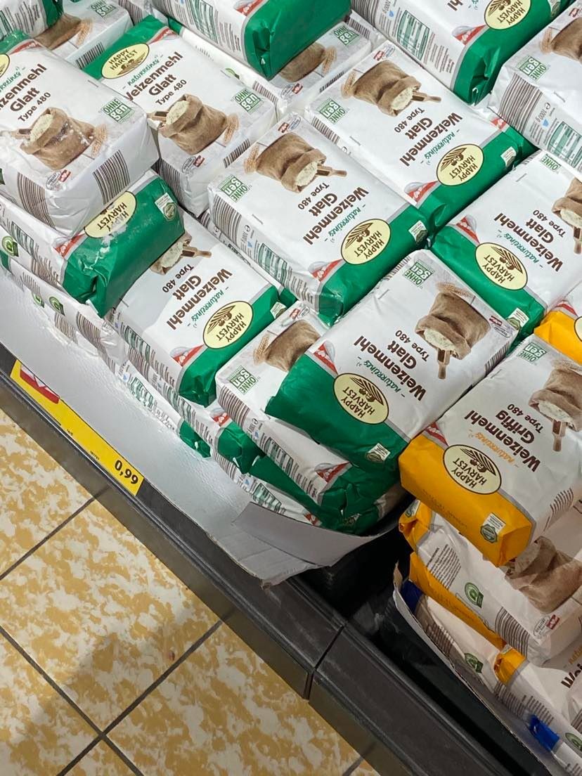Toľkoto stojí múka v Rakúsku.