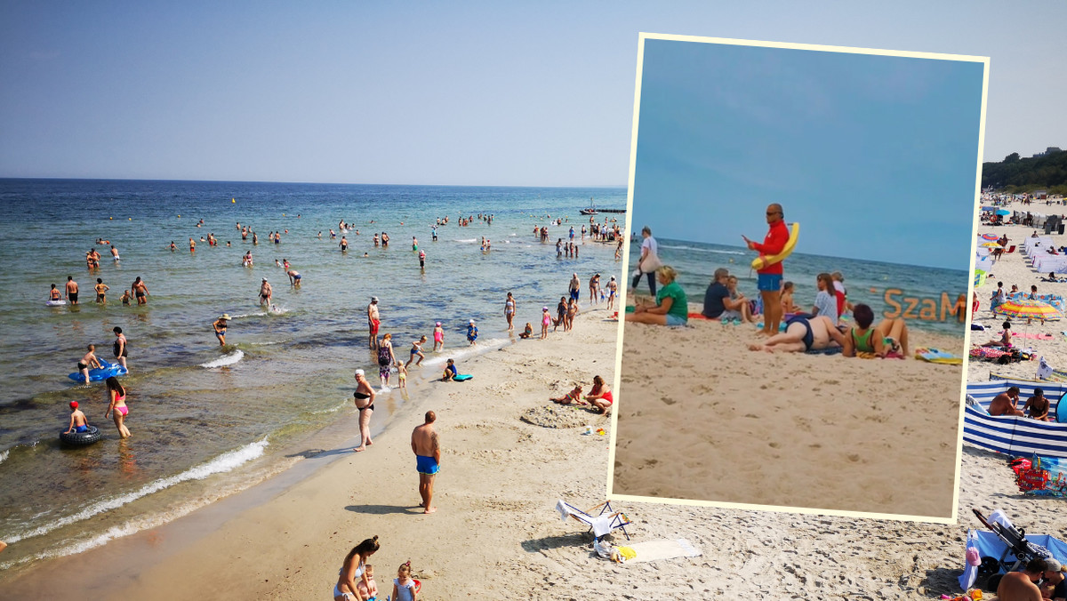 Ratownik nie wytrzymał na plaży w Kołobrzegu. "Wszystko macie gdzieś" [WIDEO]