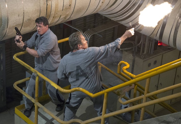 Arnold Schwarzenegger i Sylvester Stallone w filmie 'Plan ucieczki'