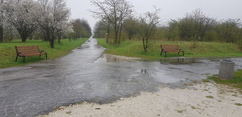 Obok ławek ustawionych przez urząd stanęły, te ustawione przez mieszkańca