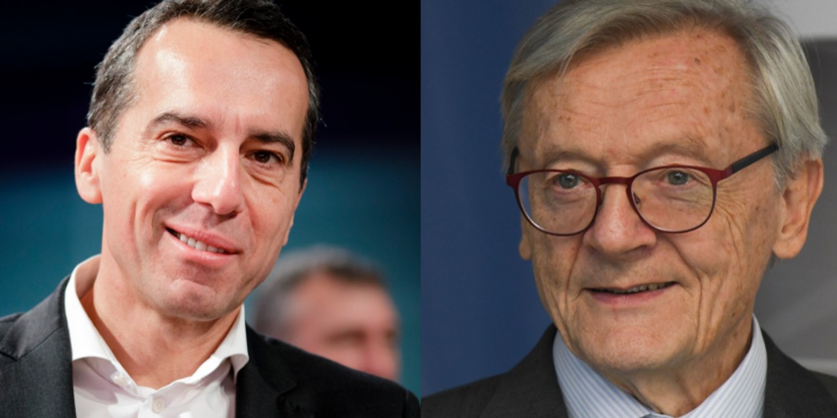 Od lewej: Christian Kern i Wolfgang Schuessel