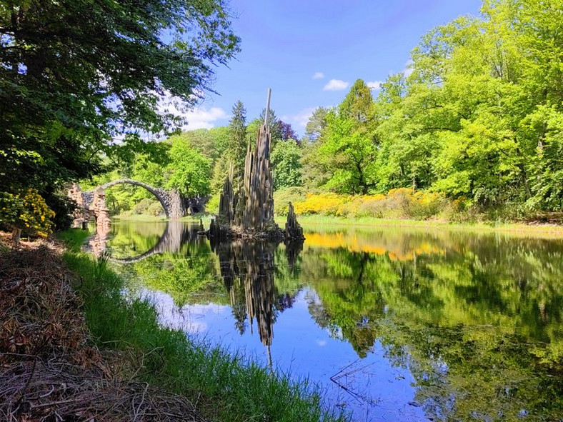 Most Rakotzbrücke w Kromlau