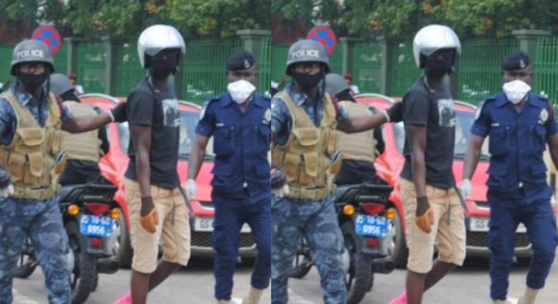 Suspect Akpor Hedjole Ago- Ablo in police grips