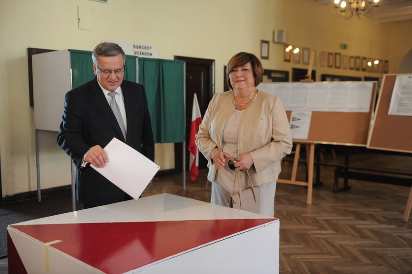 Bronisław Komorowski i jego żona Anna Komorowska