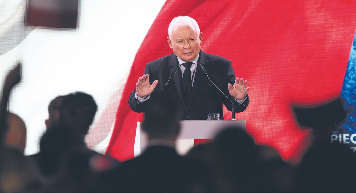 Wystąpienie prezesa partii bardziej przypominało wykład akademicki niż przemowę na wiecu