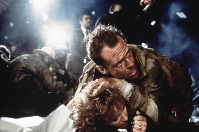 Szklana pułapka, USA 1988 reż. John McTiernan scena z: Bonnie Bedelia, Bruce Willis fot. AKPA