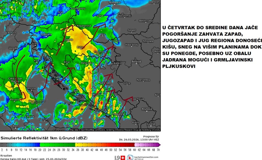 U četvrtak stiže zahlađenje