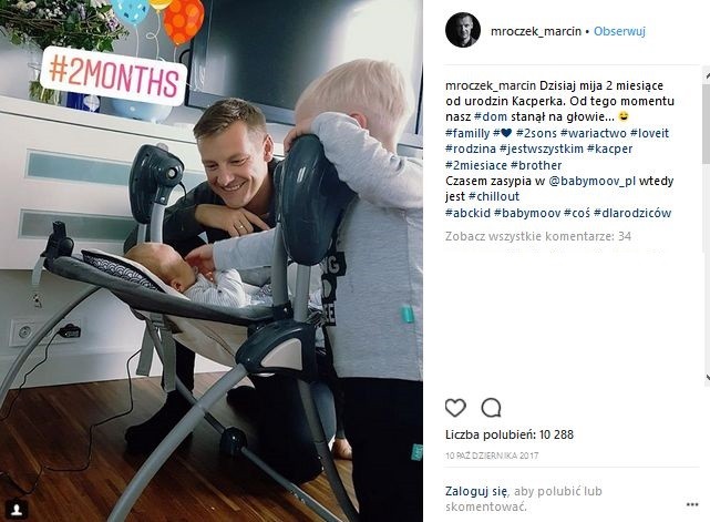 Marcin Mroczek z synami