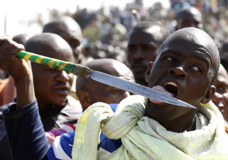 Neki rudari bili su naoružani kopljima i noževima