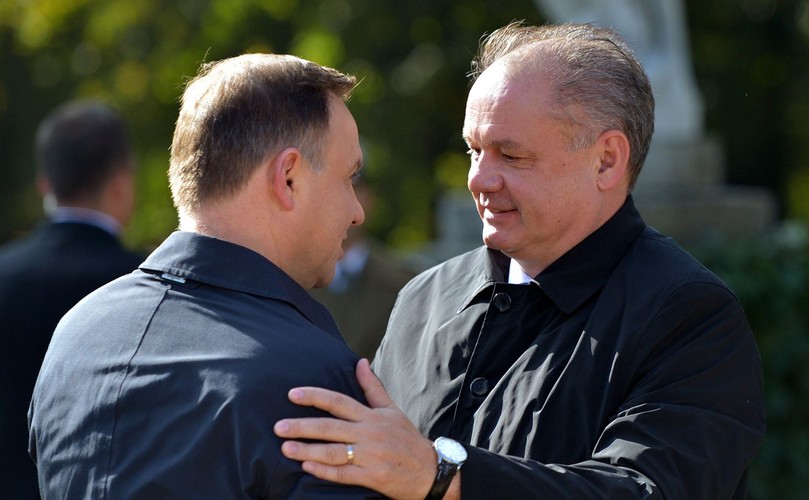 PREZYDENCI PAŃSTW GRUPY WYSZEHRADZKIEJ NA ZAMKU W ŁAŃCUCIE