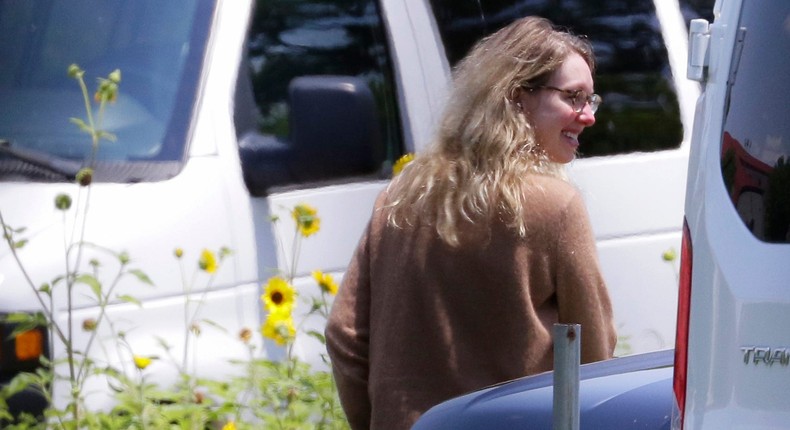 Elizabeth Holmes reported to a women's prison in Bryan, Texas, on Tuesday to begin serving her sentence of more than 11 years.AP Photo/Michael Wyke