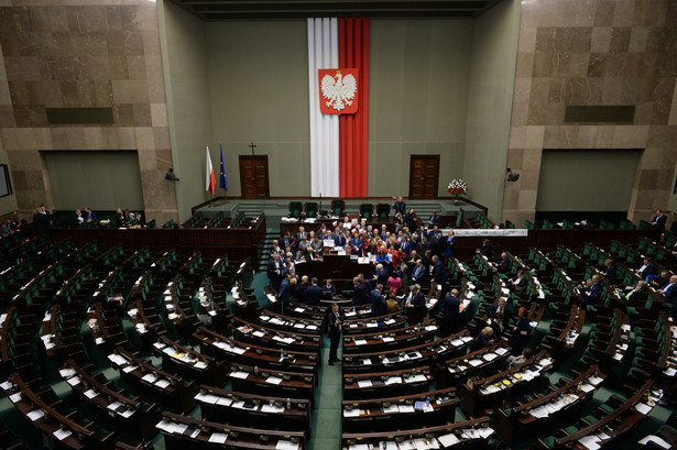 Blokada mównicy w Sejmie