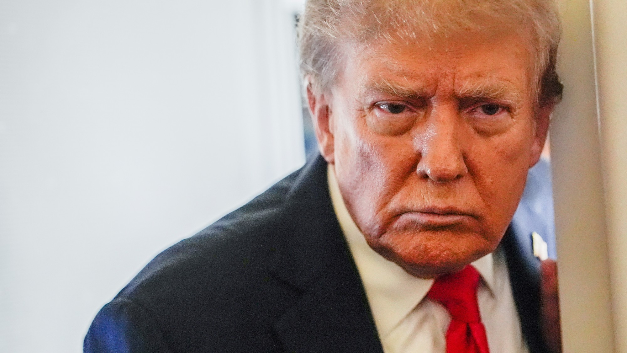 Prezident Donald Trump počas cesty na stretnutie s ruským prezidentom Vladimirom Putinom 15. augusta 2025.