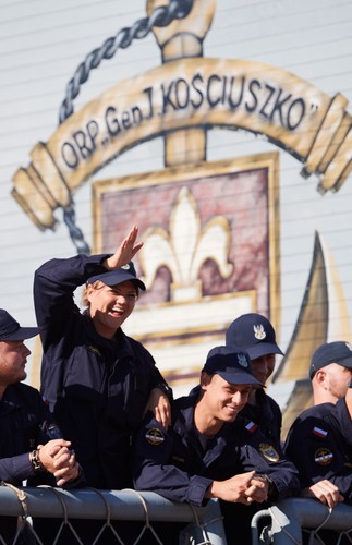 ORP KOŚCIUSZKO W PORCIE WOJENNYM W GDYNI