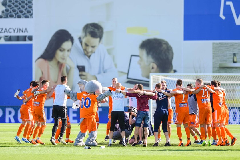 Pilka nozna. Ekstraklasa. Bruk-Bet Termalica Nieciecza - Arka Gdynia. 12.05.2018