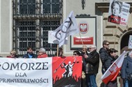 Protest sedziow w Sadzie Okregowym w Gdansku