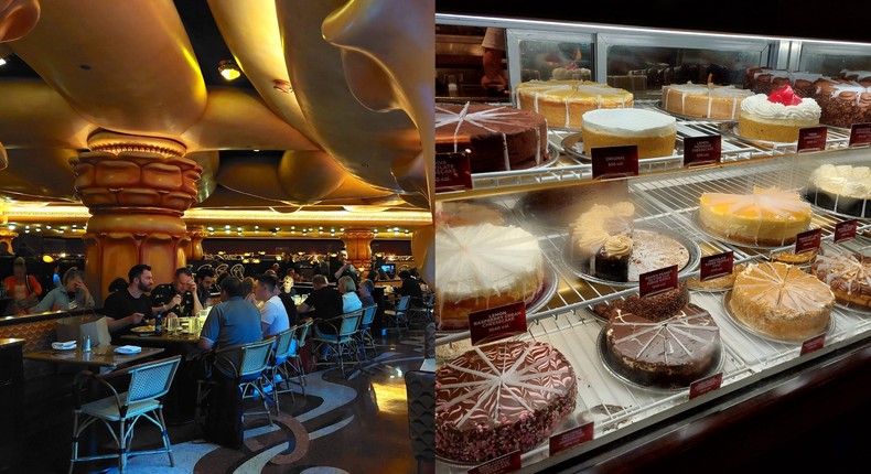 I went to the Cheesecake Factory restaurant on Chicago's Magnificent Mile.Grace Dean/Business Insider