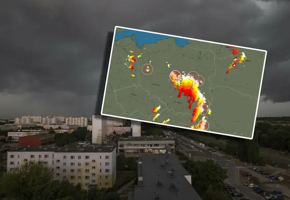 Gdzie jest burza? Ta mapa na żywo pokazuje wszystkie wyładowania w Polsce