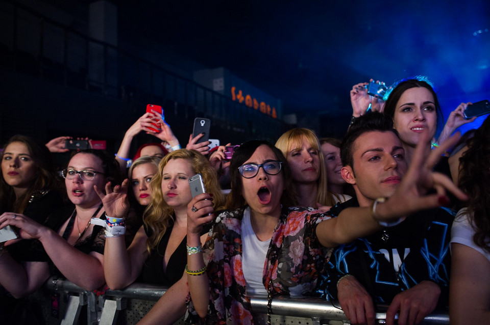 Publiczność na koncercie Tokio Hotel w Warszawie