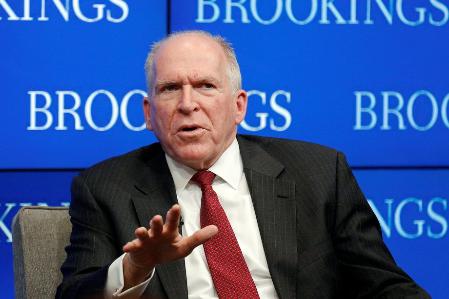 CIA Director John Brennan speaks at a forum about "CIA's strategy in the face of emerging challenges" at The Brookings Institution in Washington, U.S. July 13, 2016.