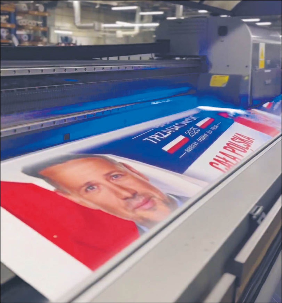W weekend drukowaniem plakatów chwalił się kandydat PO