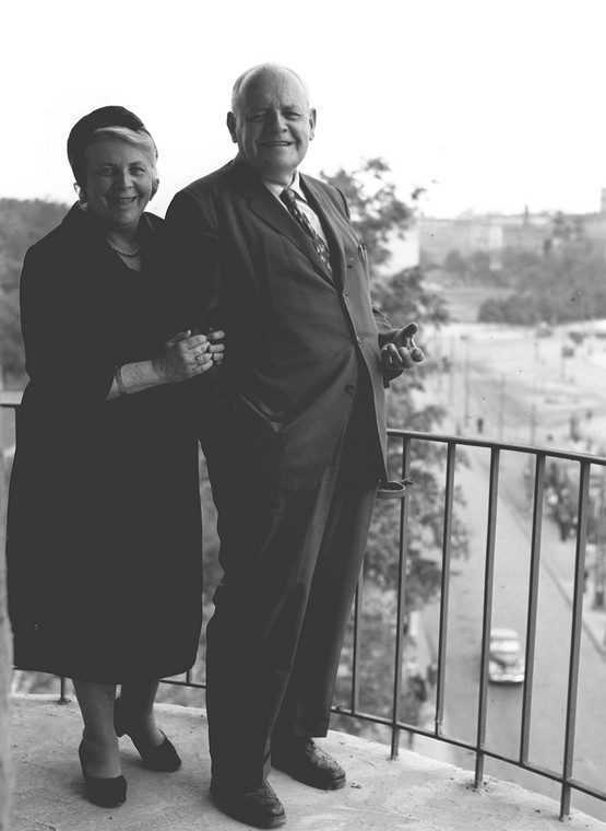 Melchior Wańkowicz z żoną Zofią, 1958 r.