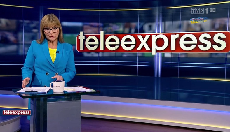 Beata Chmielowska-Olech w "Teleexpressie" 24 lutego 2022 r.  