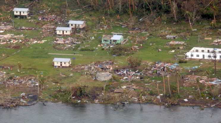 A Winston nevű ciklon letarolt mindent /Fotó: AFP