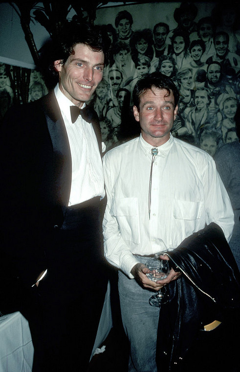 Christopher Reeve i Robin Williams w 1985 r.