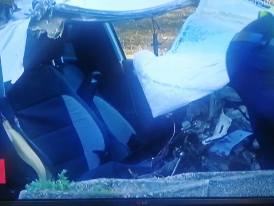 Automobil nakon stravične nesreće