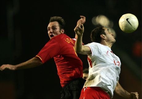 15.11.2006 BRUKSELAMECZ BELGIA - POLSKA - ELIMINACJE MISTRZOSTW EUROPYPTKANIE ZAKONCZONE ZWYCIESTWEM POLAKOW 1:0NZ / MARCIN WASILEWSKIFOT. MARCIN WOLOSZCZAK