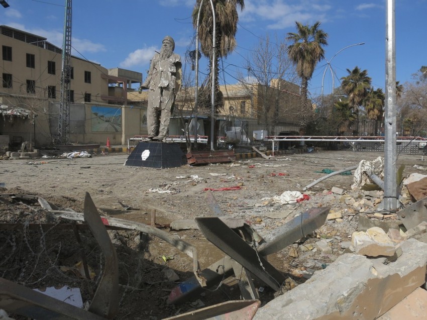 Krater u Kveti u Beludžistanu 2. februara nakon serije napada militanata