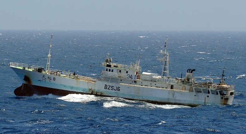 Somali pirates began staging attacks, such as this holding of a fishing vessel passing through the Indian Ocean, in 2005