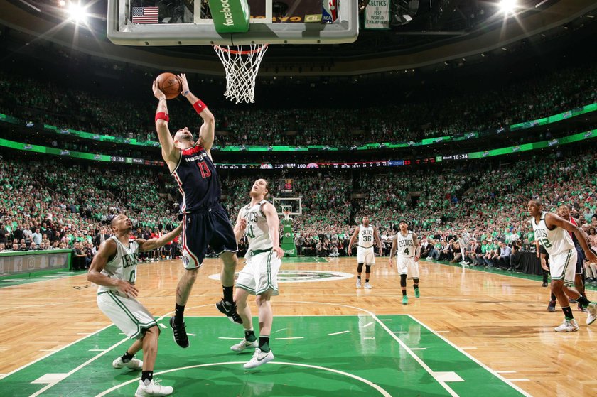 Marcin Gortat bezradny. Washington Wizards przegrali z Boston Celtics