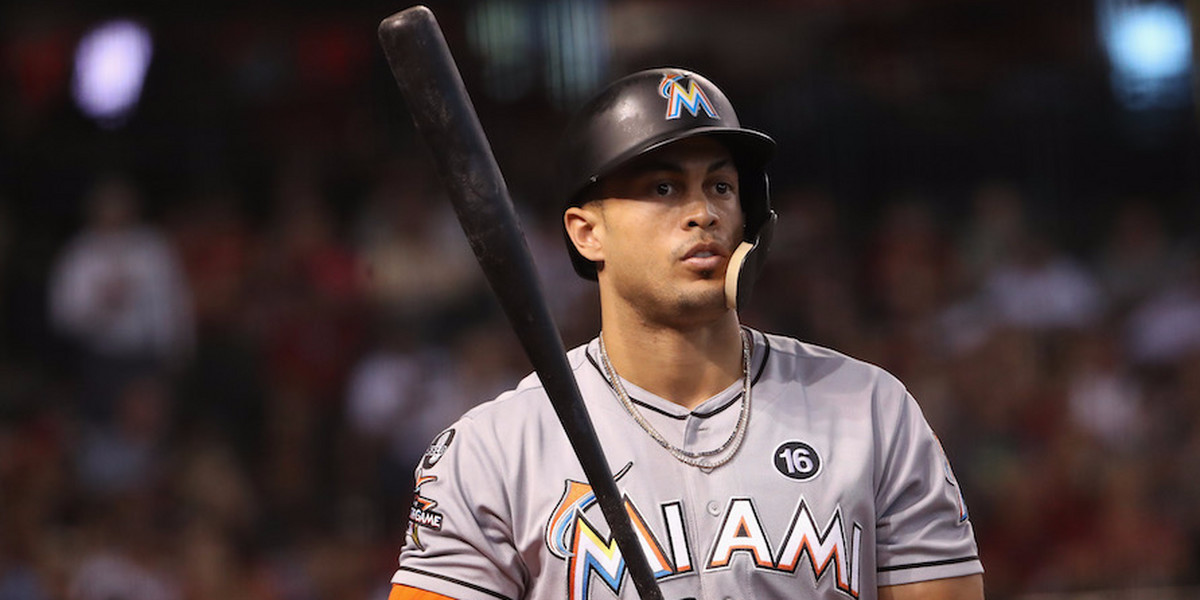 Marlins will reportedly try to trade Giancarlo Stanton and his record $325 million contract