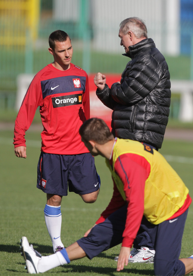 WARSZAWA TRENING PIŁKARSKIEJ REPREZENTACJI POLSKI