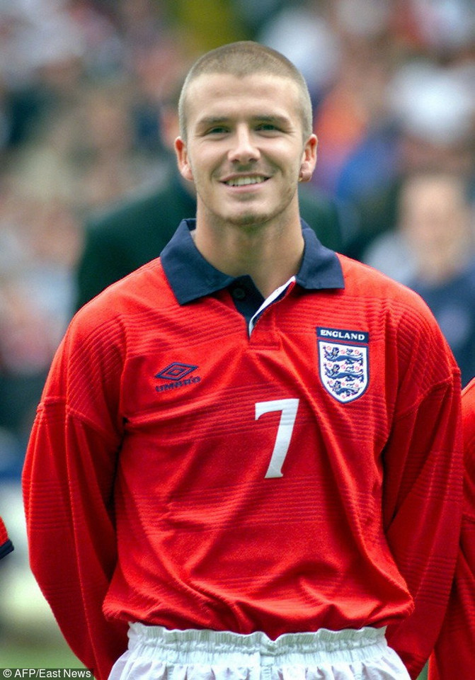 David Beckham w 2000 r.