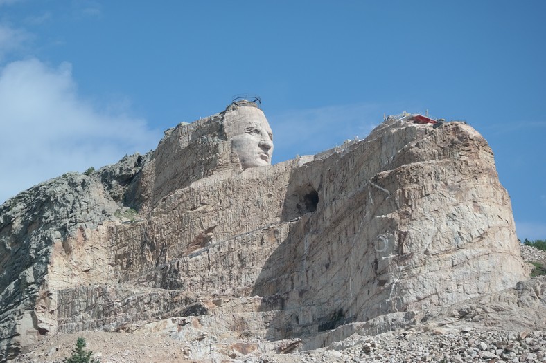 Niedokończony pomnik Szalonego Konia na Thunderhead