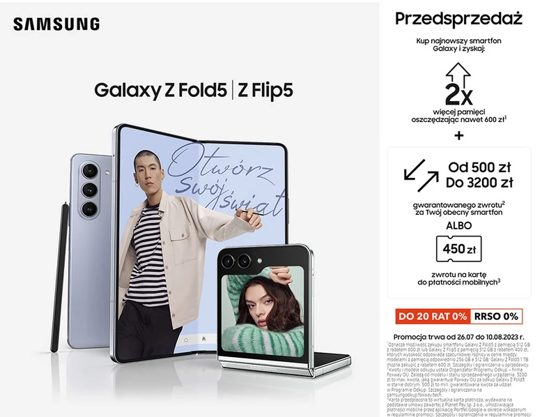 Przedsprzedaż Galaxy Z Fold5 i Z Flip5