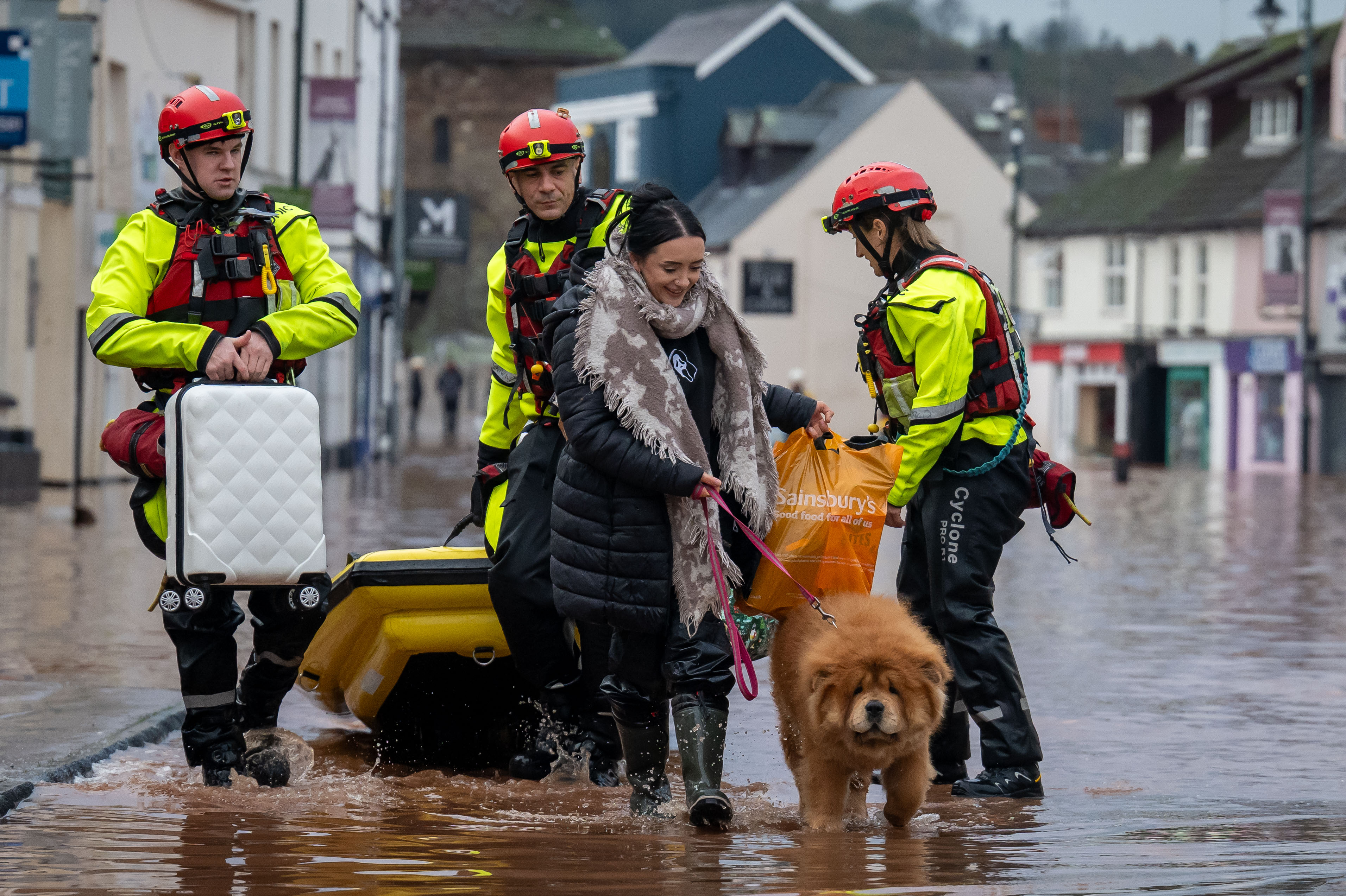 Storm Claudia: Record floods spark major incident in Wales