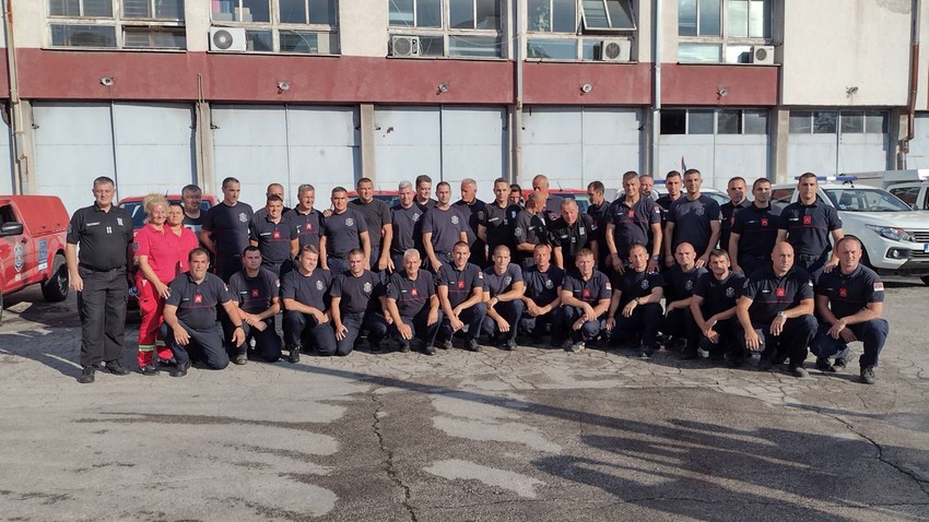 Vatrogasci koji su bili na Eviji