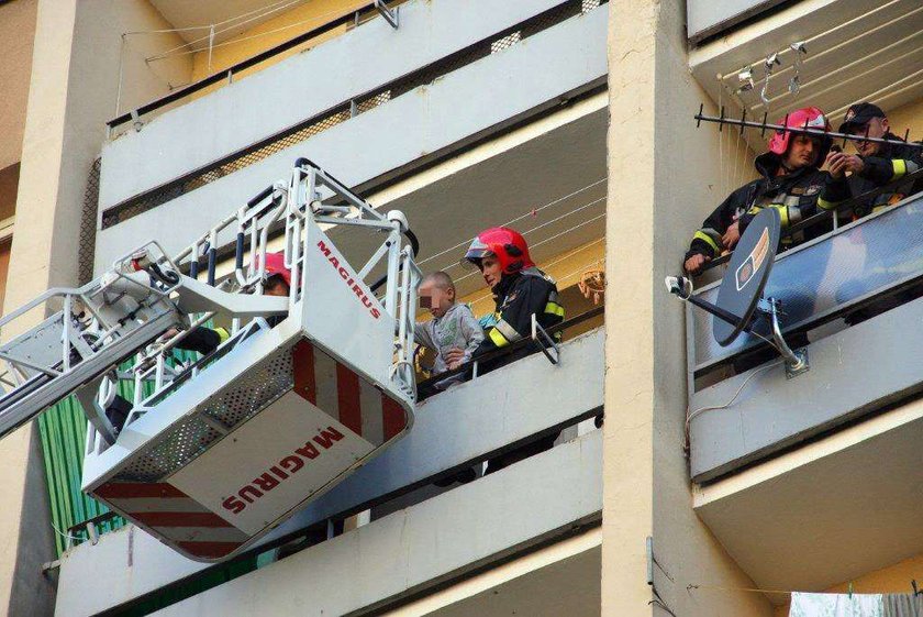 6-latek na balkonie. Akcja straży